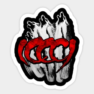 Silver Fangs Sticker